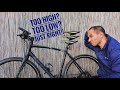 Commuter bike saddle height why and how to get it right