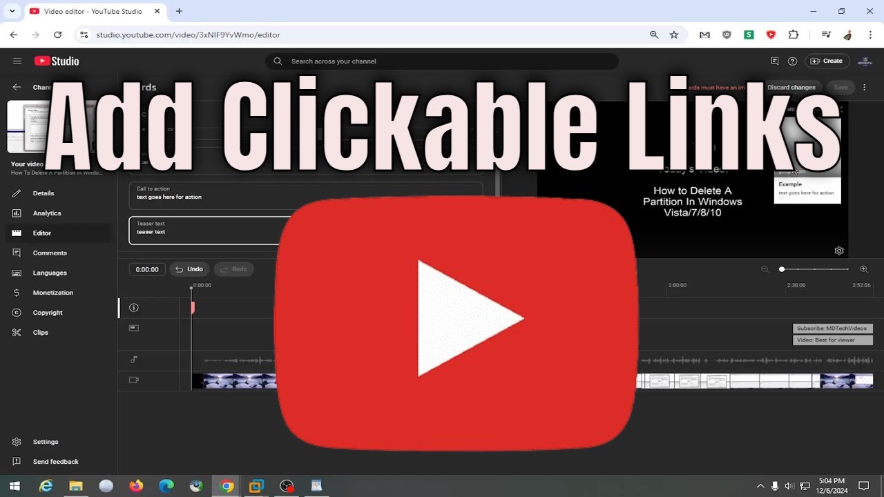 How To Add/Embed Clickable Link Into YouTube Video [Guide] - YouTube