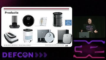DEF CON 32 - Reverse engineering and hacking Ecovacs robots - Dennis Giese, Braelynn Hacker