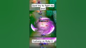 Yuzhong vs Ruby💀 #yuzhong #yuzhongmlbb #ruby #mobilelegends #mlbbshorts #mlbb #shortvideo