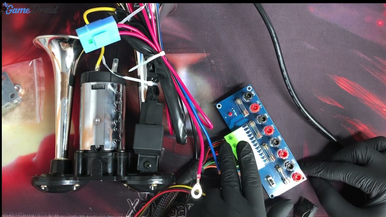 12V Loud  Car Dual Air Horn Set Compressor with Wires and Relay for Car Boat Truck - Aliexpress