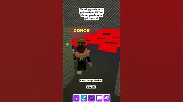 Day 35 - Lava Jump Marker #roblox  #tutorial #shorts