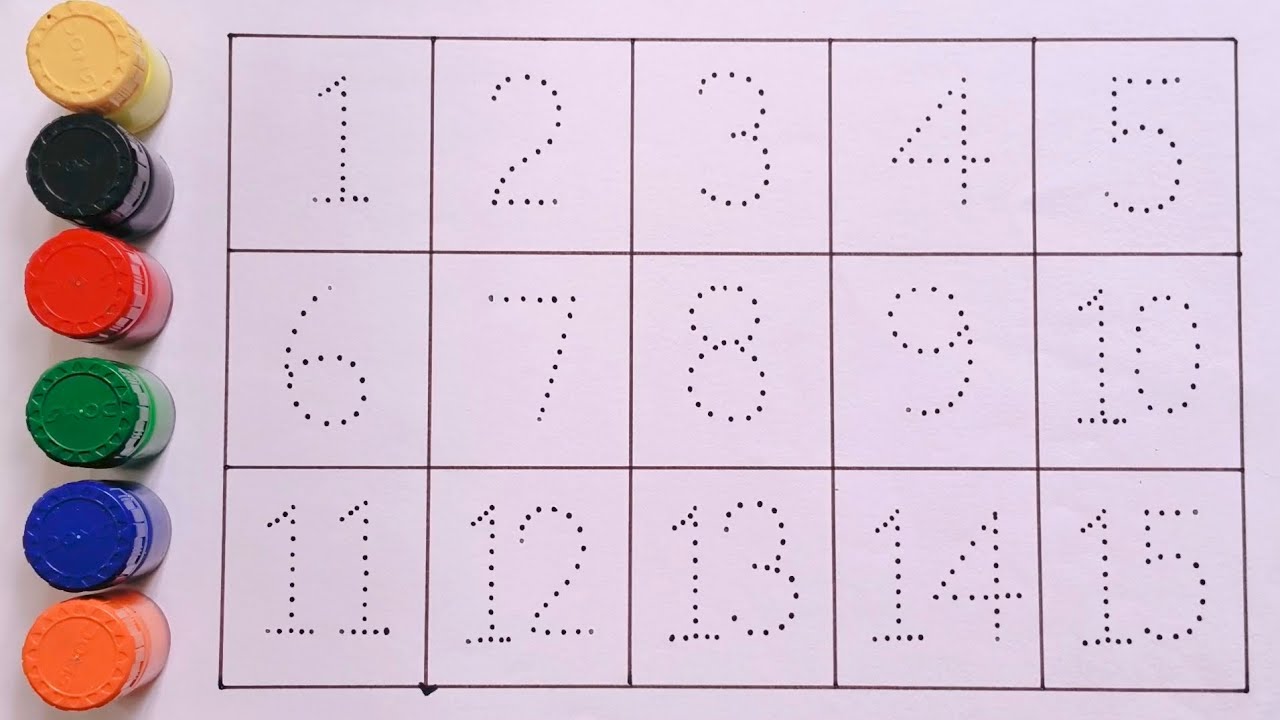 Counting one to hundred, one two three, 1 to 15 counting, 123 numbers ...