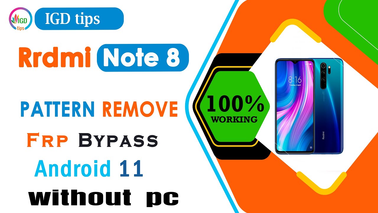 Xioami Redmi Note 8 FRP Bypass / ( M1908C3JI ) Google account remove /  New Security Update