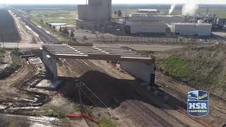 An aerial look at one of the overcrossings avenue 12 in madera county.