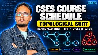 CSES Course Schedule | Topological Sort, Kahn’s Algorithm & Cycle Detection