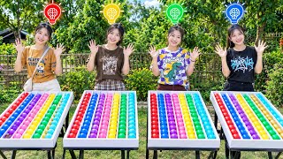 4 Woman Playing Colourful Ball Sorting Puzzle Game 😇🥰|  Improve Brain IQ and Sharp Your Brain 🧠💪 screenshot 3