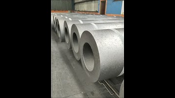 Ultra-high power graphite electrode processing and testing production line.