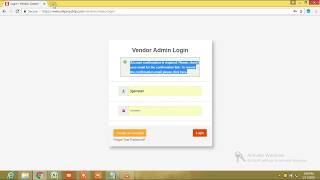 vendor registration demo screenshot 3