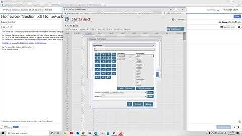 How to Add Two Variables Together in StatCrunch