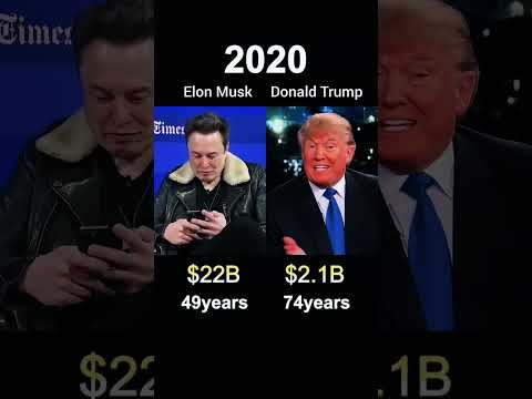 Elon Musk vs Donald Trump: Billionaire Growth Journey 🔥 #Shorts