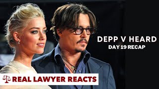LIVE: Johnny Depp V Amber Heard - Day 19 Real Lawyers Recap