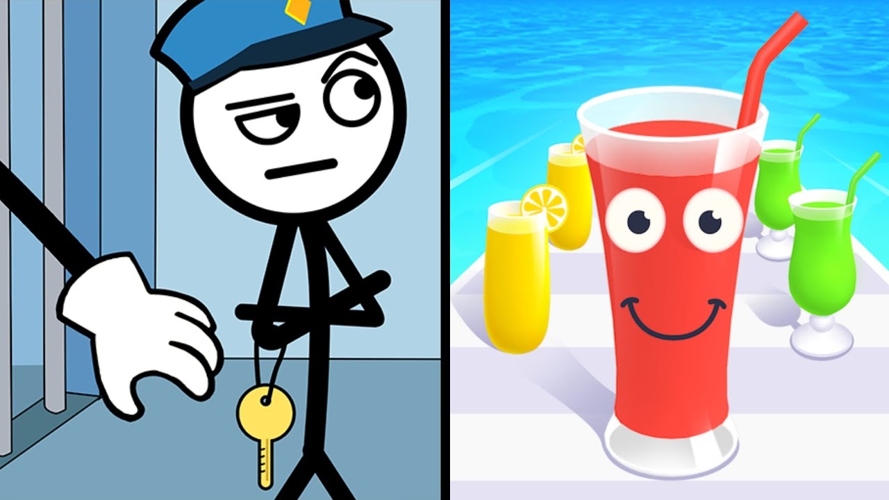 Thief Puzzle Vs Juice Run 💂👨‍✈️🍹🍷 Max All Levels Android iOS Gameplay Ep 102