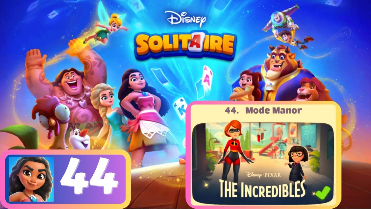 Disney Solitaire - Scene 44: The Incredibles - Gameplay
