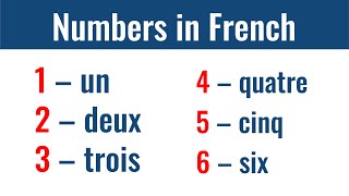 French Numbers | Learn French