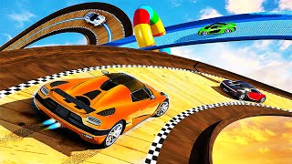 Mega Classic Car Stunts GT Racing Stunts 2020 - Impossible Car Driving Simulator - Android GamePlay screenshot 1