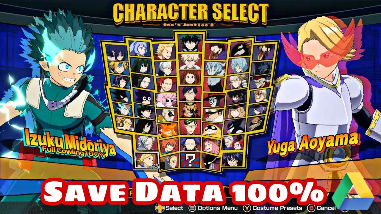 All Character My Hero Ones Justice 2 DLC Update + Save Data 100%