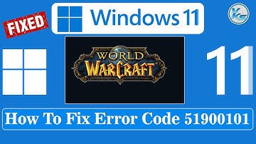 ✅ How To Fix Error Code 51900101 in World of Warcraft