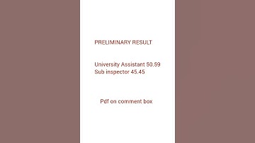 degree preliminary result, University assistant, SI. #psc