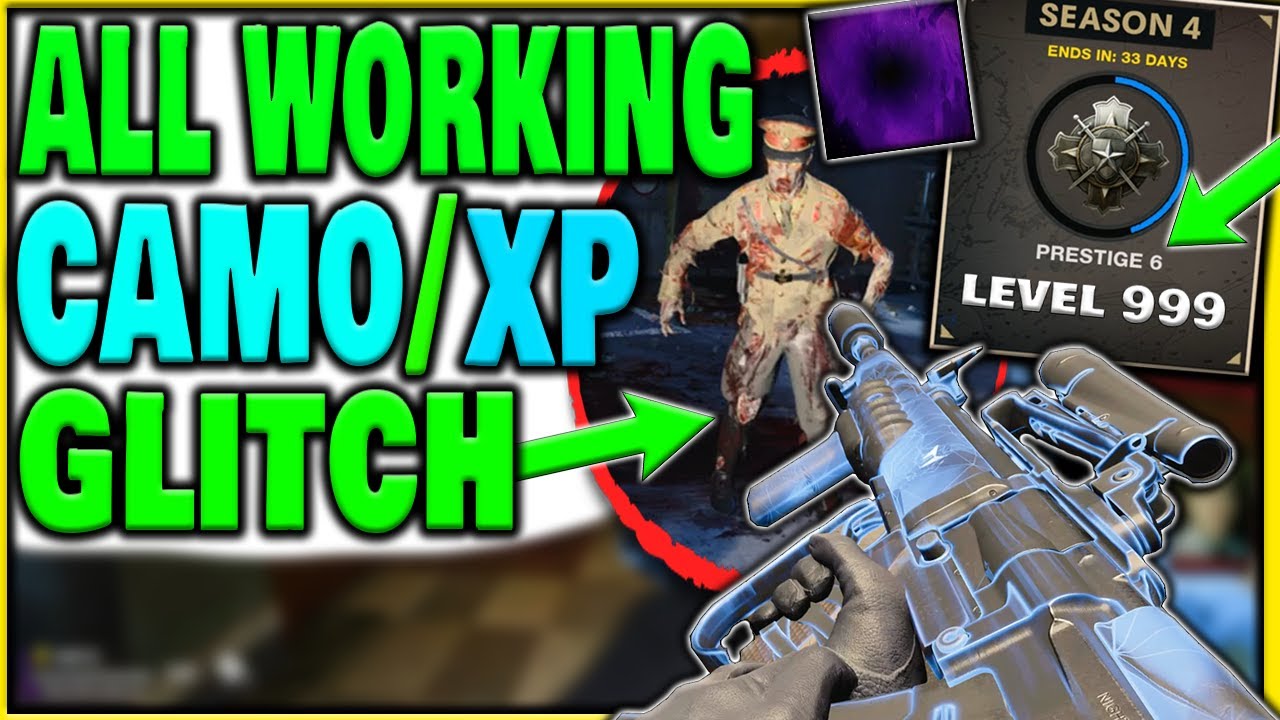 ALL THE BEST WORKING SOLO CAMO GLITCHES IN COLD WAR ZOMBIES! ALL XP GLITCH IN COLD WAR FORSAKEN!