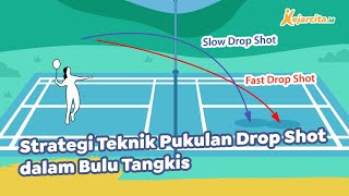 Strategi Teknik Pukulan Drop Shot dalam Bulu Tangkis | Materi Permainan Bola Kecil | PJOK SMP