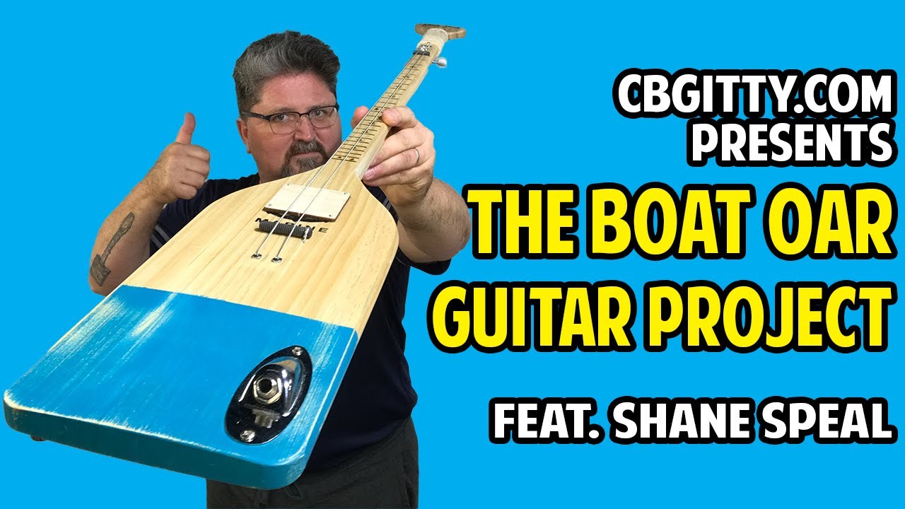 The Boat Oar Guitar Project - Two-String Baritone Slide Guitar