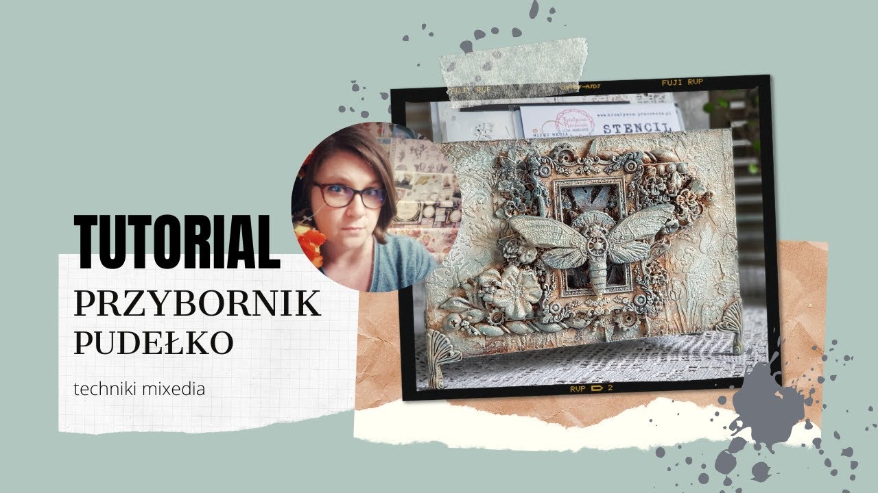 Jak ozdobić proste pudełko przy pomocy odlewów i różnych mediów? TUTORIAL MIXMEDIA