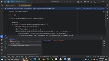How to fix "Access Denied" Problem in Android Studio