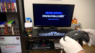 Sega Mega Drive Unboxing + Michael Jackson's Moonwalker Gameplay