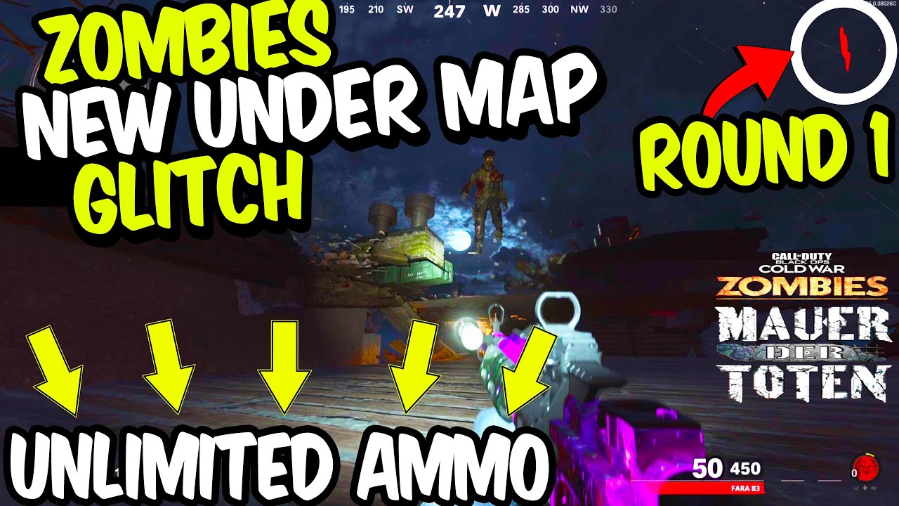 Cold War ZOMBIES GLITCH New SOLO Under Map Glitch Unlimited AMMO Spawn