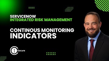 Continuous Monitoring of Controls with ServiceNow Indicators