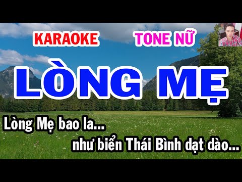 Karaoke Lòng Mẹ Bao La - Karaoke  Lòng Mẹ  Tone Nữ  Nhạc Sống  gia huy karaoke