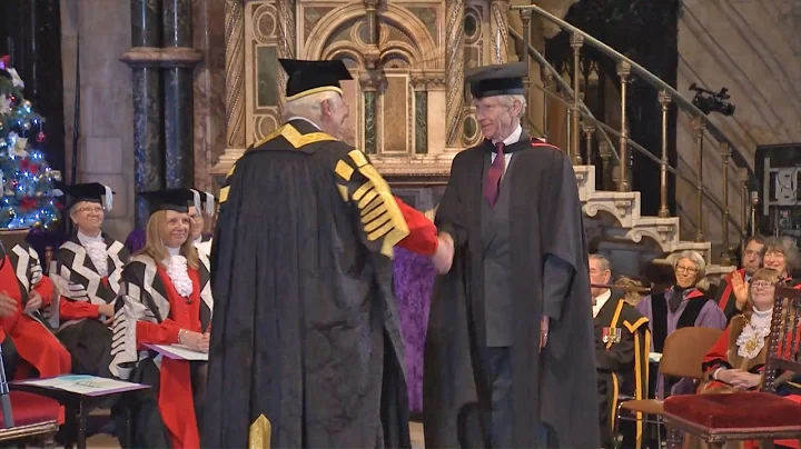 Damon de Laszlo is presented with the degree of Master of Science Honoris Causa
