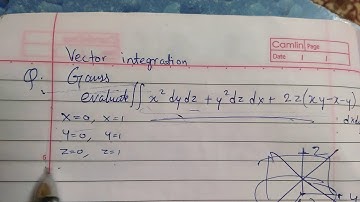 GAUSS DIVERGENCE THEOREM EXAMPLE 2 VECTOR INTEGRATION EXPLAINATION IN HINDI