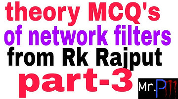 Rk Rajput theory MCQ PART-3 network,filters and transmission line