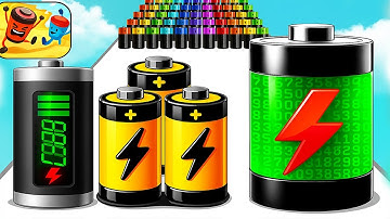 Satisfying Mobile Game Battery Run Top Free Gameplay Walkthrough All Levels Latest Update Max Speed