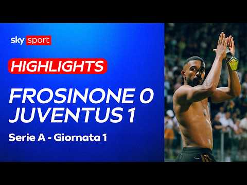 Video Frosinone-Juventus 0-1: gol e highlights | Serie A