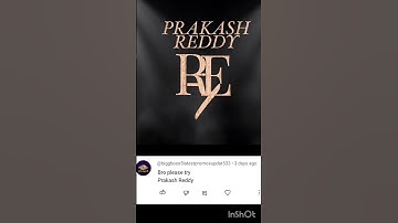logo design #Prakash Reddy# comment your NAME for logo
