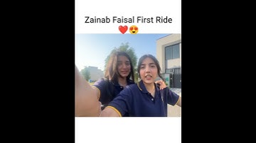 Zainab Faisal First Ride in Friend 🤪😝#sistrology #funny #trendingshorts