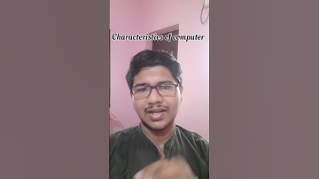 Characteristics of a computer || Notes on C programming language