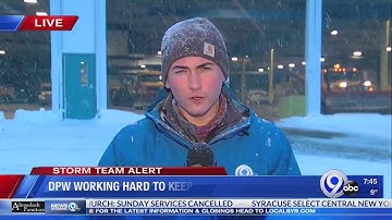 DPW crews are working hard to keep up with snow