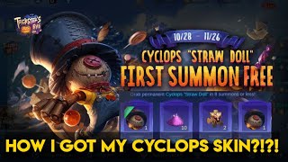 HOW TO GET CYCLOPS STRAW DOLL SKIN FIRST SUMMON FREE MOBILE LEGENDS screenshot 4