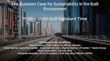 GCCA at COP28 - The Business Case for Sustainability in the Built Environment