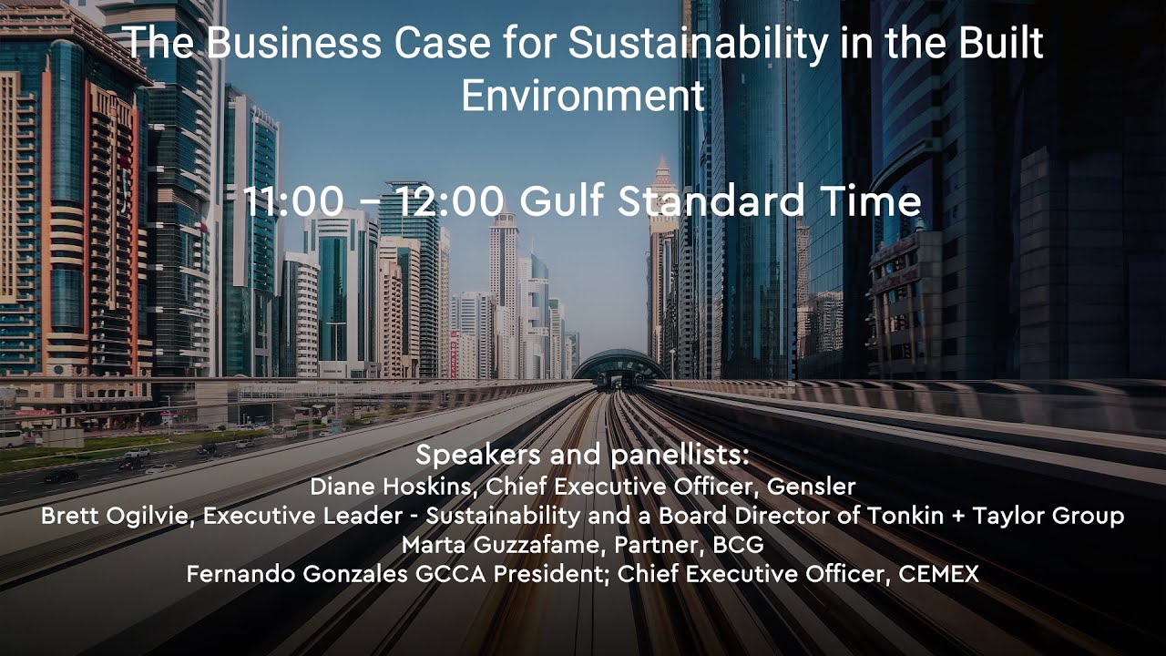 GCCA at COP28 - The Business Case for Sustainability in the Built ...