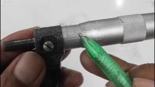 Cara membaca mikrometer