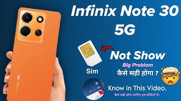 Problem SIM not Working in Infinix 🔥 | Infinix Note 30 5G | SIM 2 Slot not Working Problem Solved