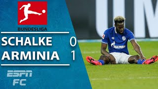 Schalke remain bottom of the bundesliga after a 1-0 loss to relegation
rivals arminia bielefeld. nervy first half saw bielefeld have goal
ruled out for o...