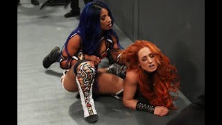 Sasha Banks vs Becky Lynch Raw Women's Title Match| Clash of Champions