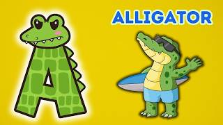 School Zoo ABC Phonics Alphabet Song for Kids Education