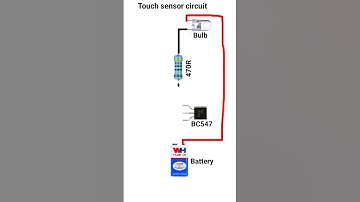 simple touch sensor circuit diagram #touch sensor circuit connection #youtubeshorts #trnding